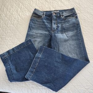 Like New! Land's End Women's Wide Leg Jeans, Size 10P